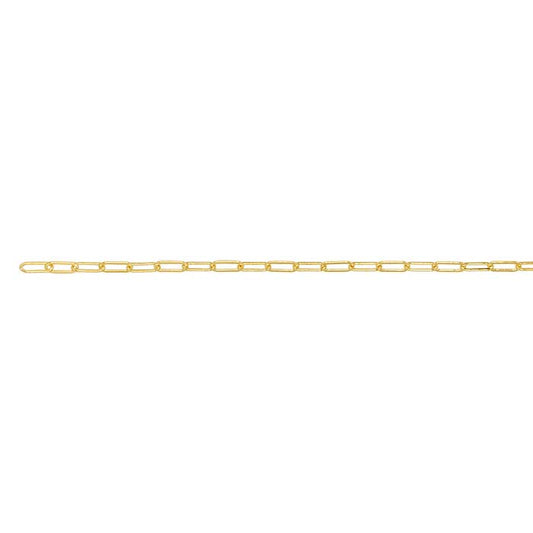 14/20 Yellow Gold-Filled 3.1mm Flat Oval Cable Chain, By the Foot