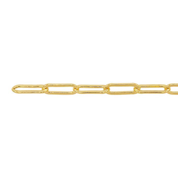 14/20 Yellow Gold-Filled 3.1mm Oval Cable Chain, By the Foot