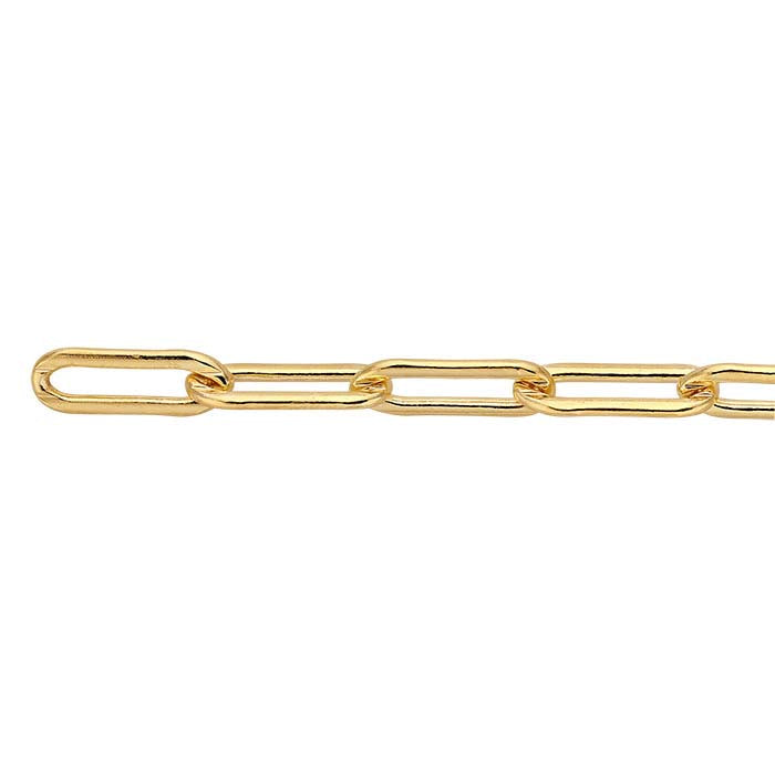 14/20 Yellow Gold-Filled 5.1mm Oval Cable Chain, By the Foot