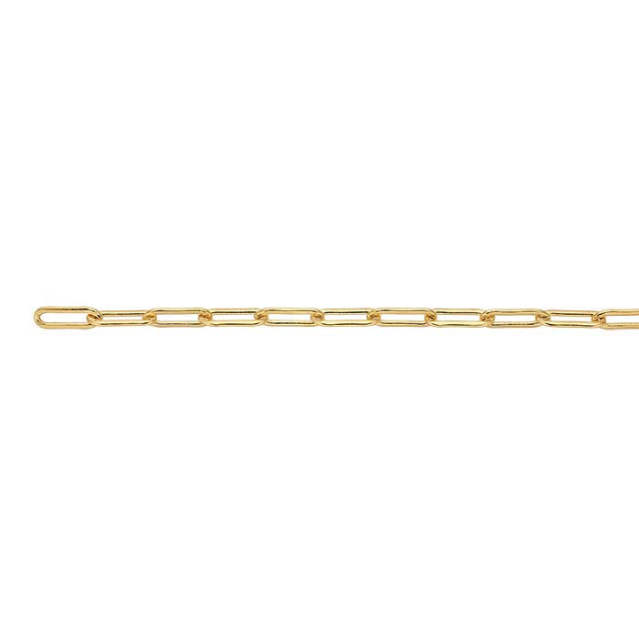 14/20 Yellow Gold-Filled 5.1mm Oval Cable Chain, By the Foot