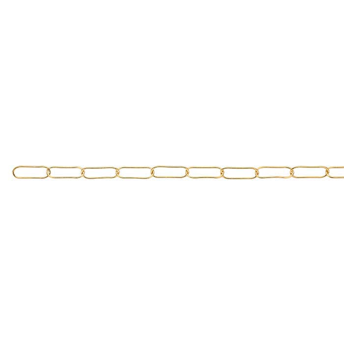 14/20 Yellow Gold-Filled 5.3mm Oval Cable Chain, By the Foot