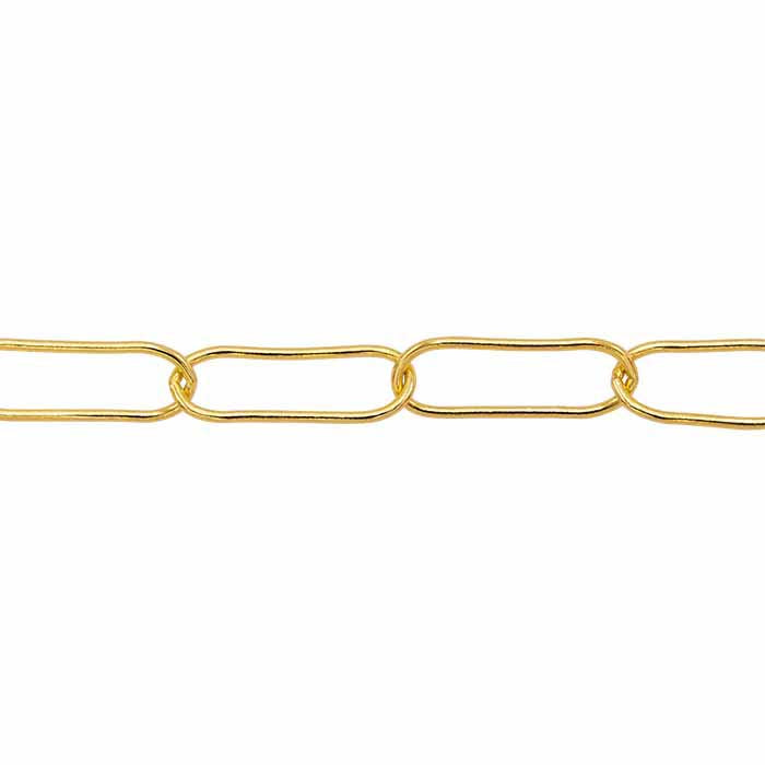 14/20 Yellow Gold-Filled 5.3mm Oval Cable Chain, By the Foot