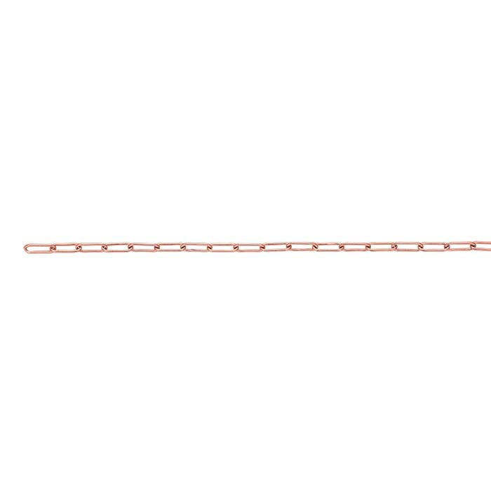 14/20 Rose Gold-Filled 3mm Oval Cable Chain, By the Foot