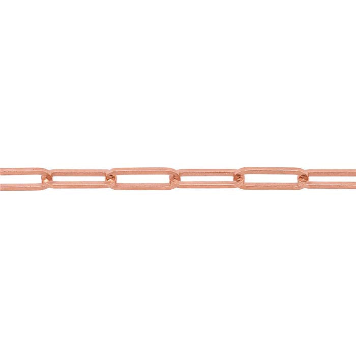 14K Rose Gold 1.5mm Oval Cable Chain