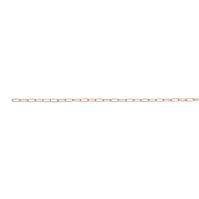 14/20 Rose Gold-Filled 1.7mm Oval Cable Chain, By the Foot