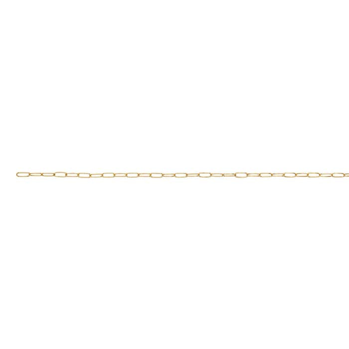 14/20 Yellow Gold-Filled 1.7mm Oval Cable Chain, By the Foot