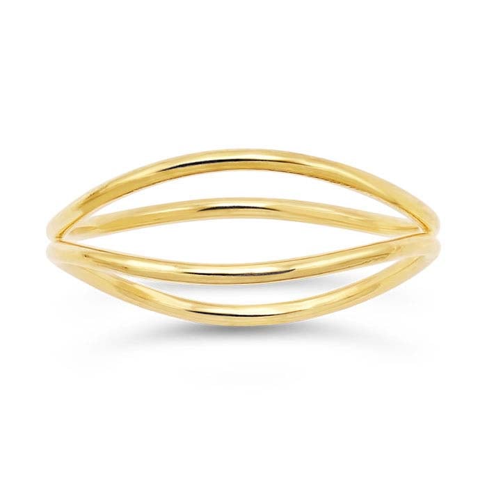 14/20 イエローゴールドフィルド ウェーブリング