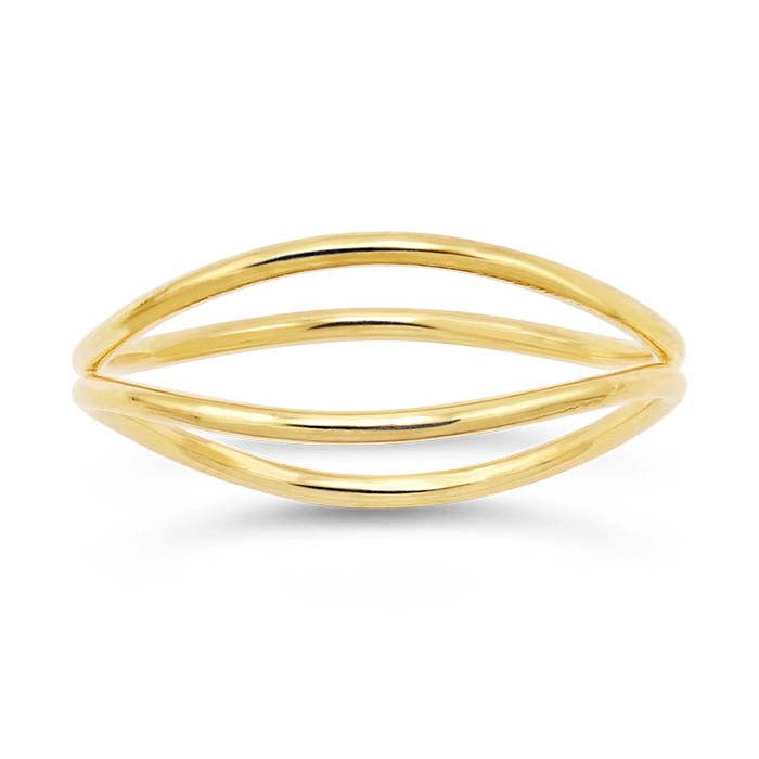 14/20 イエローゴールドフィルド ウェーブリング