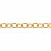 14/20 Gelbgold gefüllte 1,7 mm Kabelkette, verstellbar