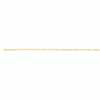 14 Karat Gelbgold, 1,4 mm, flach, oval, lang und kurz, pro Zoll