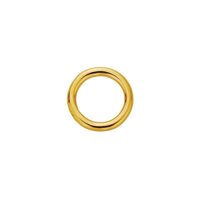 14/20 Yellow Gold-Filled 6.4mm Round Closed Ring