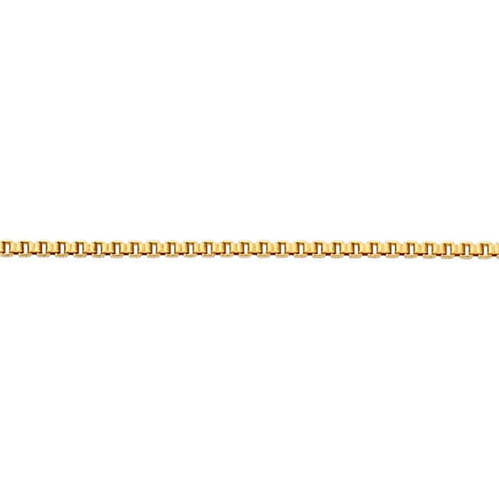 Halskette mit 14/20 Gelbgold-Füllung, 1,1 mm, Add-A-Bead-Boxkette, verstellbar