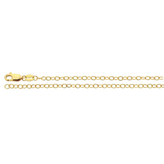 14/20 Yellow Gold-Filled 2.35mm Oval Cable Chain