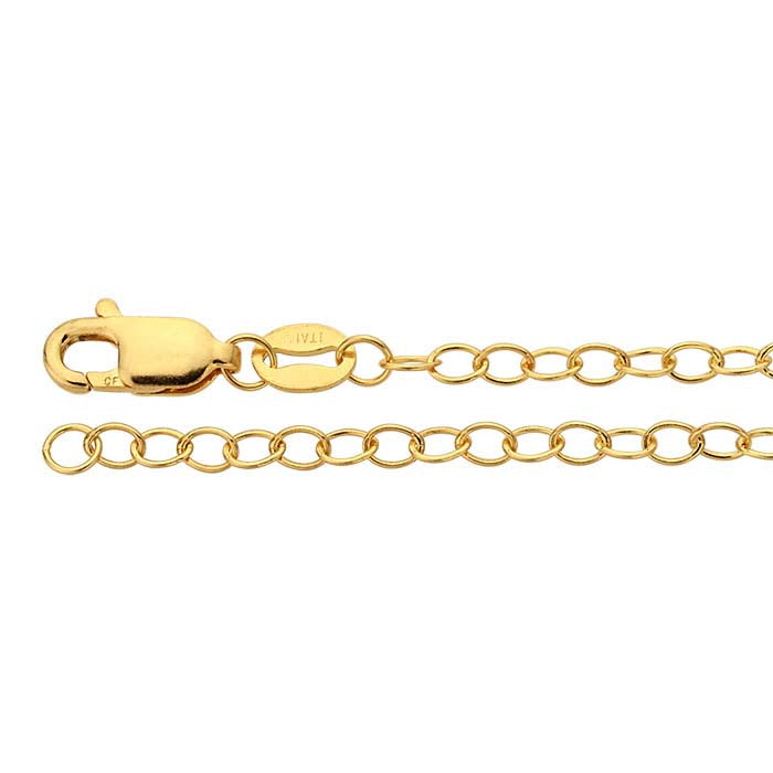 Catena a maglie cable marquise 2,35 mm in oro giallo 14/20 gold-filled