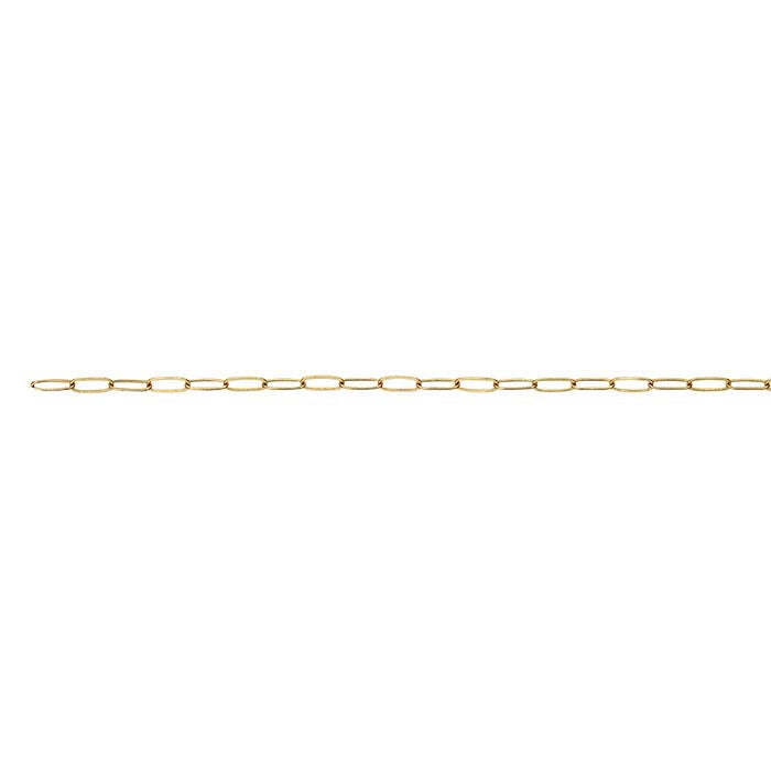 14/20 Yellow Gold-Filled 1.7mm Flat Oval Cable Chain, By the Foot