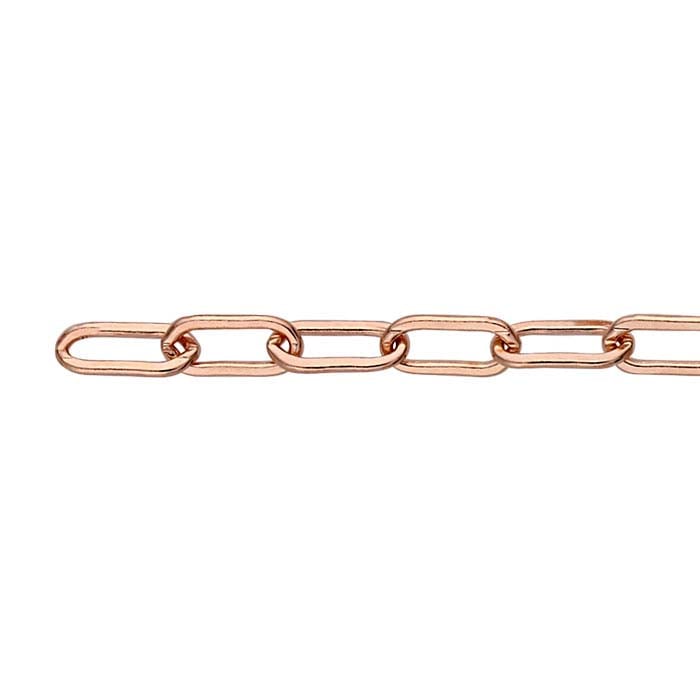 14/20 Rose Gold-Filled Flat Oval Cable Chain