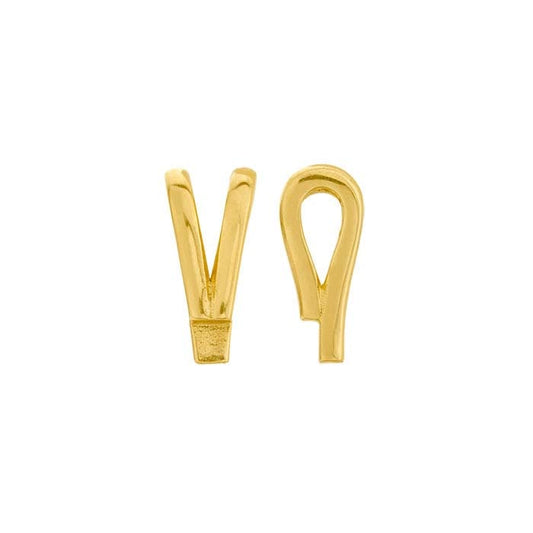 14K 옐로우 골드 토끼 귀 베일과 솔더 탭