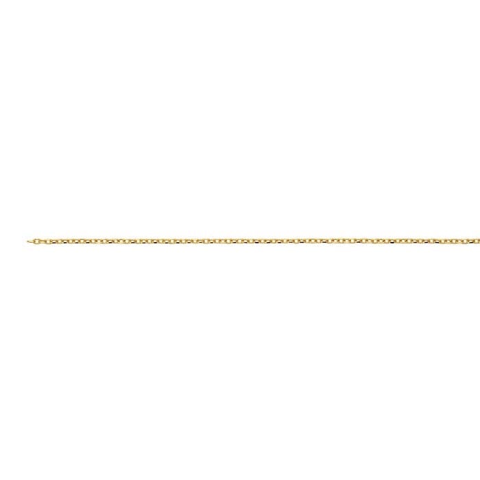14K Yellow Gold 1mm Diamond-Cut Cable Chain