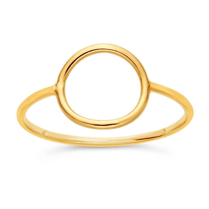 14/20 Yellow Gold-Filled Open Circle Ring