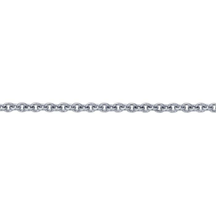Platinum .7mm Round Cable Chain