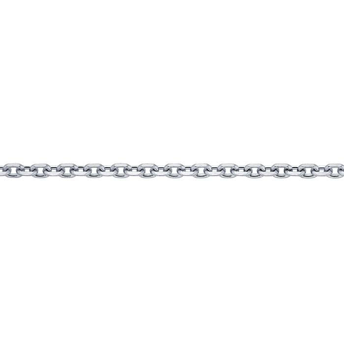 Platin 0,87 mm diamantgeschliffene Ankerkette