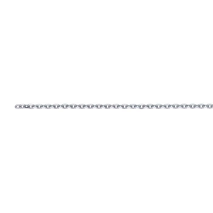 Platin 0,87 mm Diamantschliff-Kabelkette, Zollweise