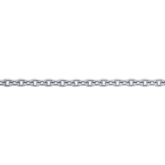 Platinum 1.1mm Diamond-Cut Cable Chain