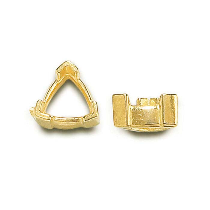 14K Yellow Gold Trillion 3-Prong Setting