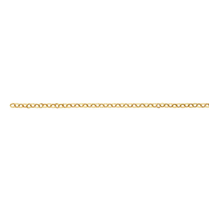 14/20 Yellow Gold-Filled 2.2mm Round Rolo Chain, By the Foot