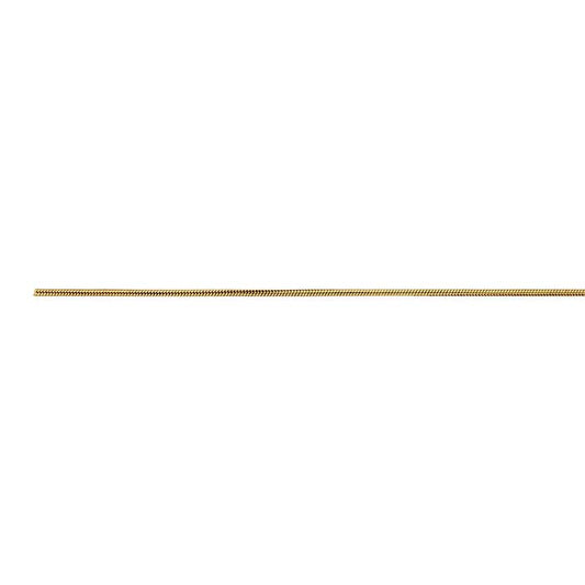 14/20 Yellow Gold-Filled 0.9mm Seamed Snake Chain, By the Foot