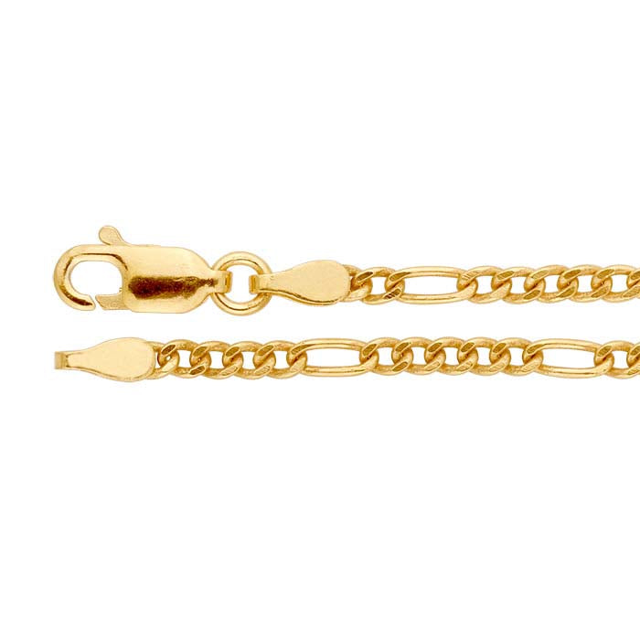 14/20 Yellow Gold-Filled 2.2mm Figaro Chain