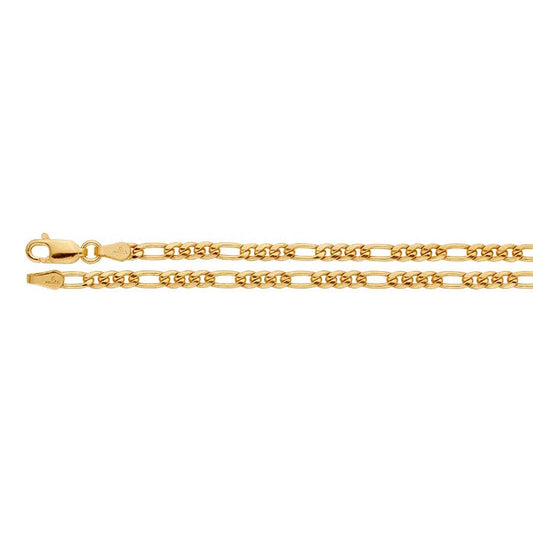 14/20 Yellow Gold-Filled 2.9mm Figaro Chain