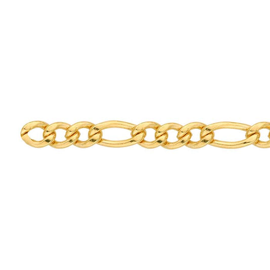 14/20 Yellow Gold-Filled 4.5mm Figaro Chain, By the Foot