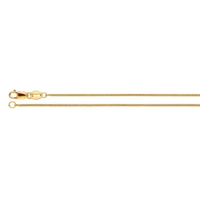 14/20 Yellow Gold-Filled 0.9mm Curb Chain