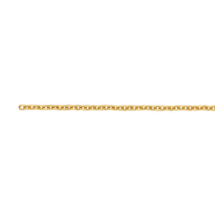 14/20 Yellow Gold-Filled 0.8mm Round Cable Chain, By the Foot