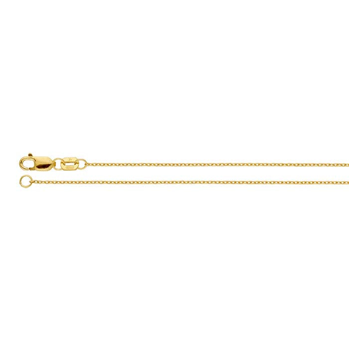 14/20 Yellow Gold-Filled 0.9mm Lightweight Oval Cable Chain