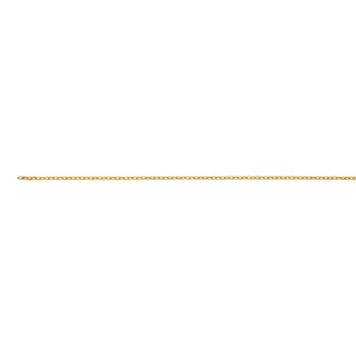 14/20 Yellow Gold-Filled 0.9mm Flat Oval Cable Chain, By the Foot