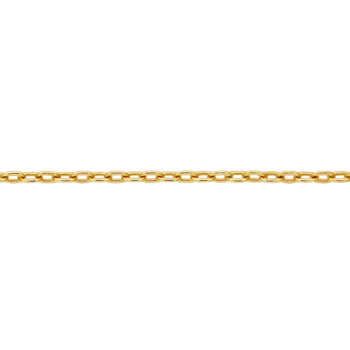 14/20 Yellow Gold-Filled 0.9mm Flat Oval Cable Chain, By the Foot
