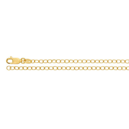 14/20 Yellow Gold-Filled 2.5mm Oval Cable Chain