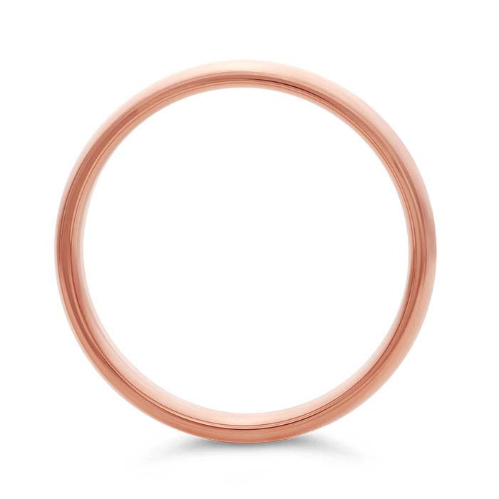 Nordt 14K Rose Gold 4mm Comfort Fit Featherweight Wedding Band