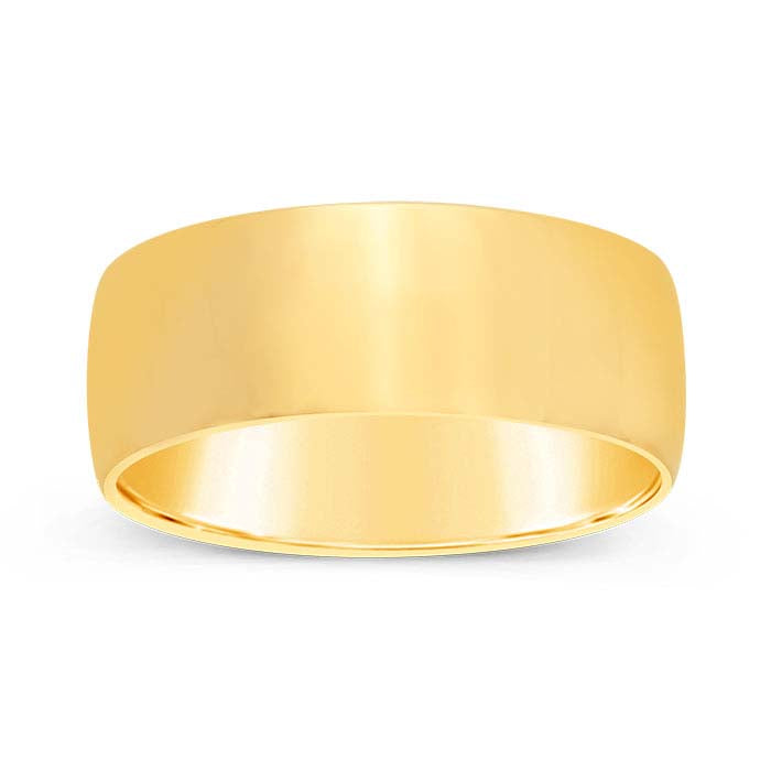 Nordt 14K Yellow Gold Comfort Fit Featherweight Wedding Band