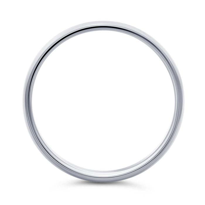 Nordt 14K White Gold 8mm Comfort Fit Featherweight Wedding Band