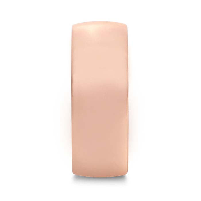 Nordt 14K Rose Gold 8mm Comfort Fit Featherweight Wedding Band