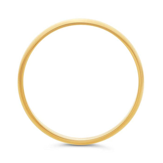 Nordt 14K Yellow Gold 3mm Lightweight Half-Round Wedding Band
