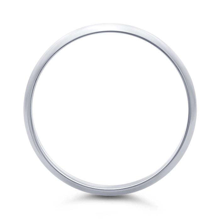 Nordt Platinum 4mm lengvas pusapvalis vestuvinis žiedas