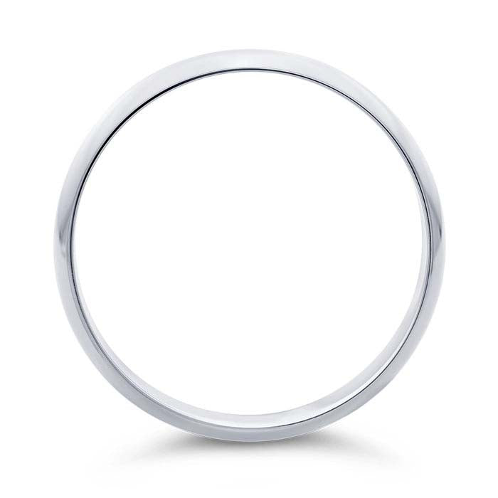 Nordt Platinum 6 mm kevyt puolipyöreä vihkisormus