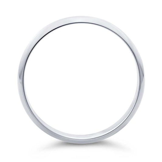 Nordt Platinum 6mm Lightweight Half-Round Wedding Band