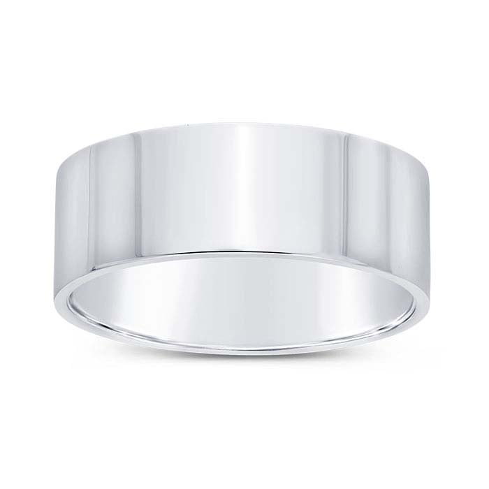 Nordt Platinum Flat Comfort Fit Lightweight Wedding Band