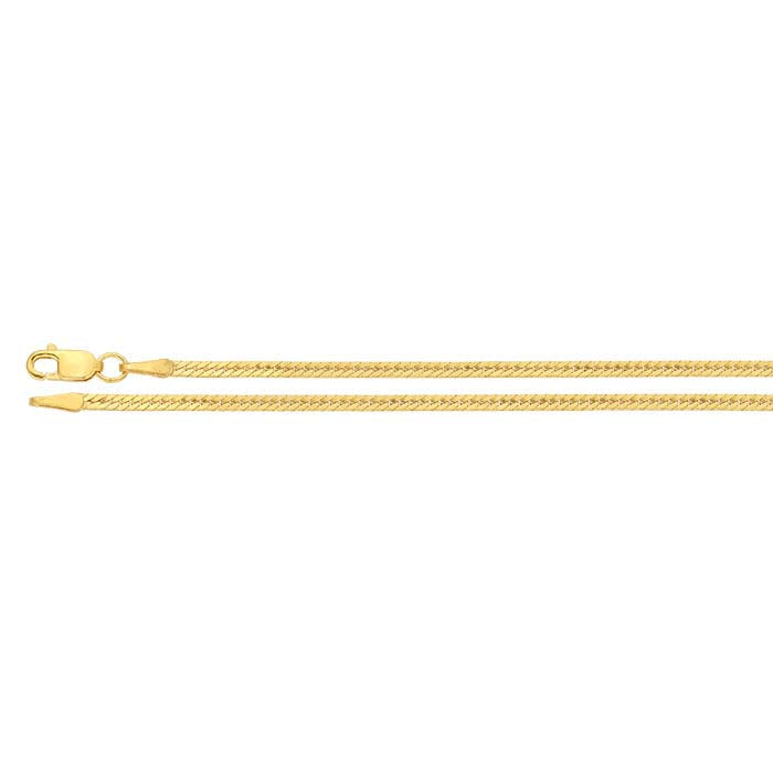 14/20 Gelbgold gefüllte 1,65 mm Fischgrätenkette