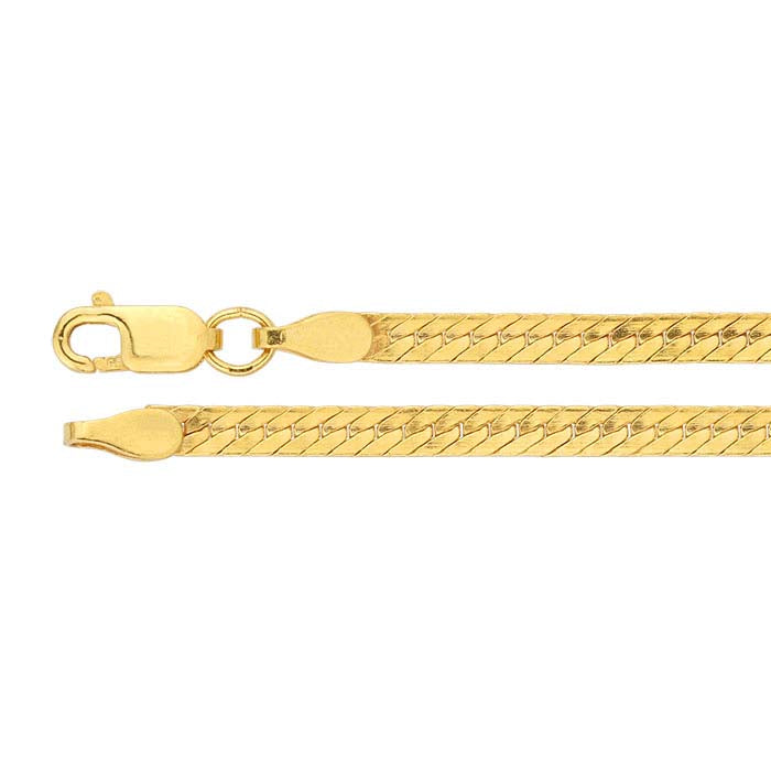 14/20 Geel Goud Gevuld 2,4mm Visgraat Ketting
